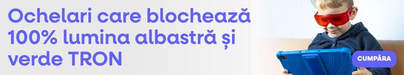 (Rumunština) Brýle blokující …
